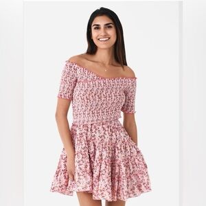 Poupette St. Barth 100% cotton smocked mini Dress NWT size medium